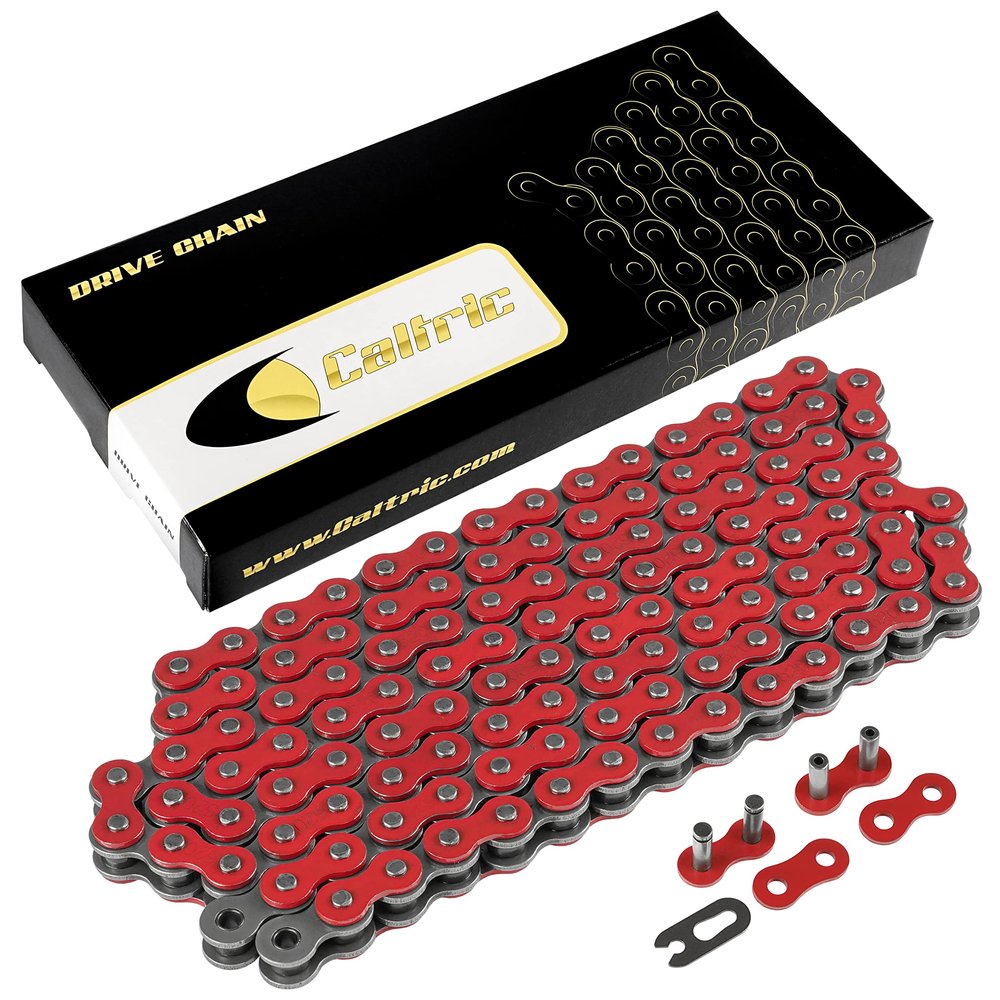 Caltric Red Drive Chain Compatible with Suzuki Ltz400 Ltz400Z Quadsport Z400 2X4 2003-2014