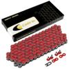 Caltric Red Drive Chain Compatible with Suzuki Ltz400 Ltz400Z Quadsport Z400 2X4 2003-2014 view 1