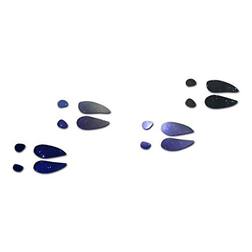 Decorative Decal - Buck Deer Tracks 9" x 3.75" - Galaxy - Vinyl Sticker