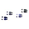 Decorative Decal - Buck Deer Tracks 9" x 3.75" - Galaxy - Vinyl Sticker view 1