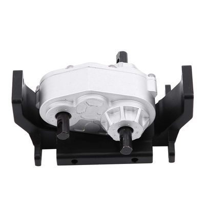 Gearbox Transfer Case with Mount, Metal Transfer Case Upgrade Components Parts with Mount Compatible with SCX10 / D90 1/10 RC Crawler Car