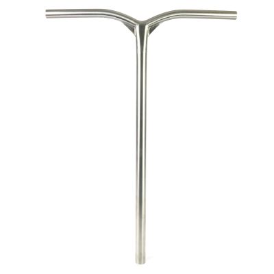 Invictus Trick Stunt Scooter Oversized Handlebars - 24 Tall 23 Wide - Pro T Bar for All Age/Size Rider for Kick Scooter - Ultra-Light HMA Tech - Fits Most Push Freestyle Setup - By Root (Titanium)