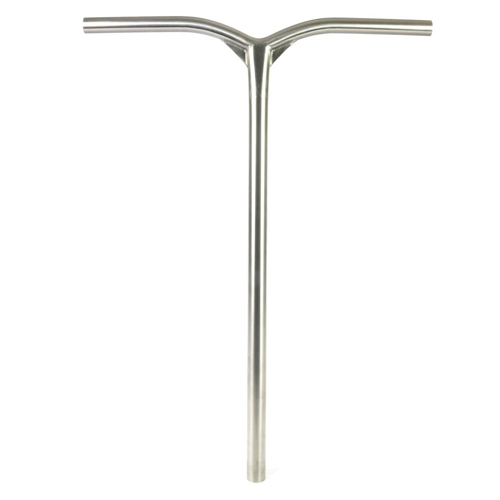Invictus Trick Stunt Scooter Oversized Handlebars - 24 Tall 23 Wide - Pro T Bar for All Age/Size Rider for Kick Scooter - Ultra-Light HMA Tech - Fits Most Push Freestyle Setup - By Root (Titanium)