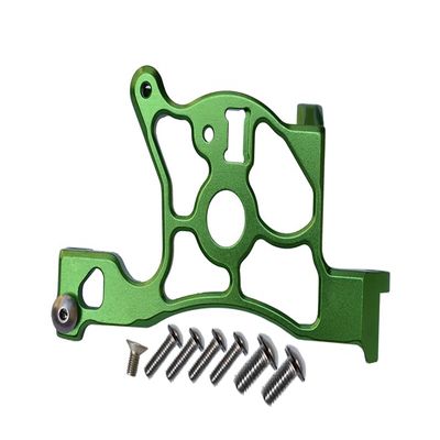 GPM For Traxxas Rustler 4X4 VXL (67076-4) Upgrade Parts Aluminum Rear Spur Gear Cover Mount - 1Pc Set Green