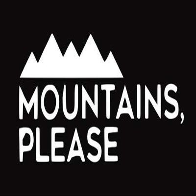 2 Pack - Mountains Please - Decal Vinyl Sticker Graphics for Car Truck SUV Van Wall Window Laptop (White, 8.5" X 3.5")