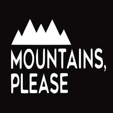 2 Pack - Mountains Please - Decal Vinyl Sticker Graphics for Car Truck SUV Van Wall Window Laptop (White, 8.5" X 3.5")