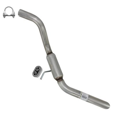 Exhaust Front Tail Pipe Compatible for 2006-2010 Mercury Mountaineer 4.0L | Stainless Steel | Northeastern Exhaust | Free Clamp and Hanger Included | Direct-Fit Replacement