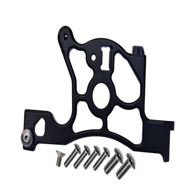 GPM For Traxxas Rustler 4X4 VXL (67076-4) Upgrade Parts Aluminum Rear Spur Gear Cover Mount - 1Pc Set Black