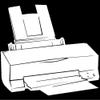Desktop Printer Decal Sticker (White), Decal Sticker Vinyl Car Home Truck Window Laptop view 1