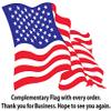 American Flag Eagle Head V3 Decal comes in 5 sizes (10" x 10") view 2