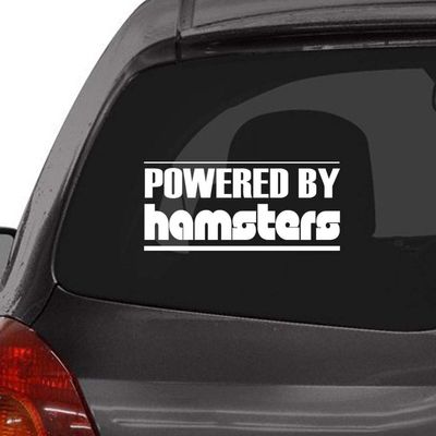 Custom Brother - Powered by Hamsters Car Laptop Wall Sticker n88