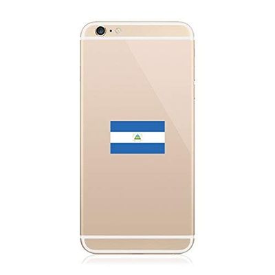 2X - Nicaraguan Flag Cell Phone Sticker Decal Vinyl Made in USA