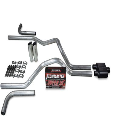 Truck Exhaust Kits - ShopLine Dual Exhaust System 2.5" Aluminized Pipe