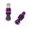 VeloTubes Tubeless Schrader Valves - 40mm Purple view 2