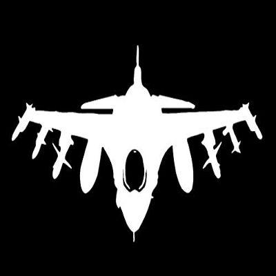 Jet Airplane Makarios LLC |Cars Trucks Vans Walls Laptop MKR| White |5.5 x 3|MKR726