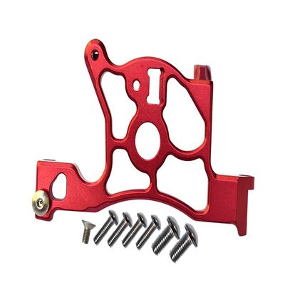 GPM For Traxxas Rustler 4X4 VXL (67076-4) Upgrade Parts Aluminum Rear Spur Gear Cover Mount - 1Pc Set Red