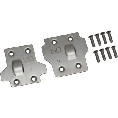Hot Racing AON331M08 Stainless Steel Skid Plate Set: Arrma Kraton Outcast Talion