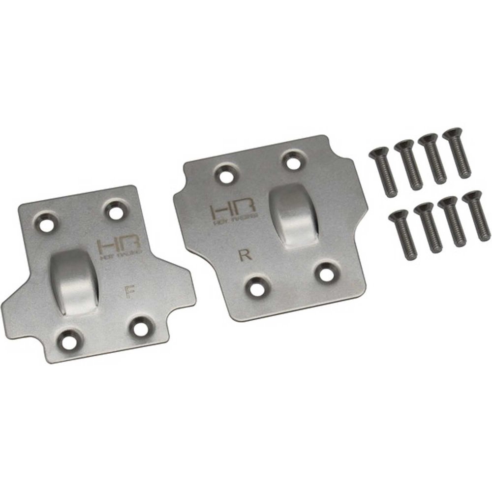 Hot Racing AON331M08 Stainless Steel Skid Plate Set: Arrma Kraton Outcast Talion