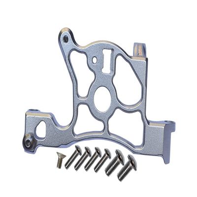 GPM For Traxxas Rustler 4X4 VXL (67076-4) Upgrade Parts Aluminum Rear Spur Gear Cover Mount - 1Pc Set Silver