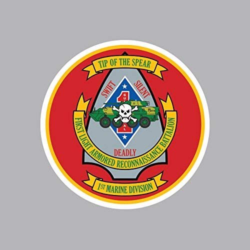 1st Light Armored Reconnaissance Battalion Outline Sticker Vinyl Decal Sticker Made in USA