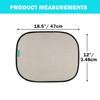 Little Chicks Static Cling Car Window Shades UPF 50+ Sun Protection - 2 Pack - Model CK103 view 4
