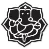 Ganesha Ganesh God Hindu Metal Round Metal Key Chain Keychain Ring view 3