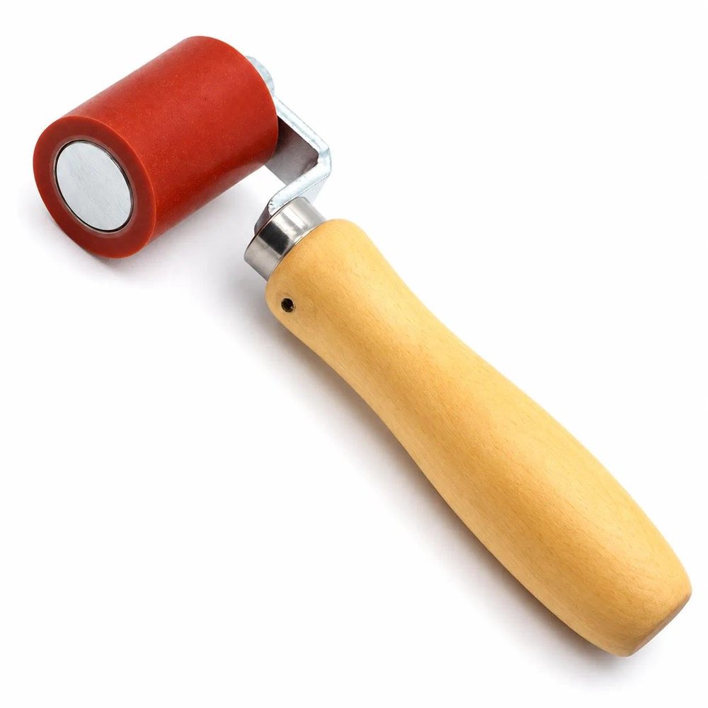 1-3/4 Inch Professional Heavy Duty 45mm Silicone Seam Roller for PVC/TPO/EPDM Roofing Vinyl Decking Membrane and Tarpaulin Banner Welding, Automotive Audio Sound Deadening Silicone Hand Roller(1)