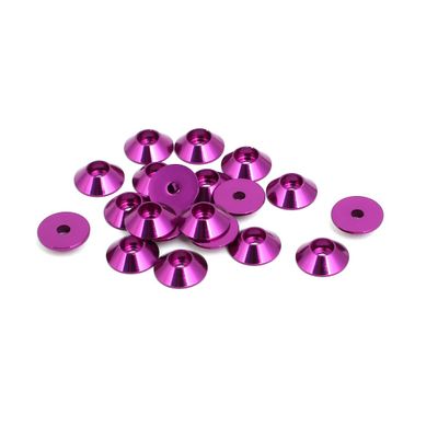 Aexit M2 Aluminium Quality Parts Alloy Engine Bay Hatch Lid Bumper fende-r Washer Purple 20pcs Model:74as341qo109