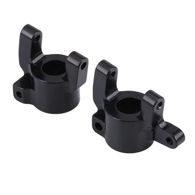 RC Steering Knuckle, Durable Metal Front Hub for Axial SCX10 II, RC Car Upgrade Accessories (Black)