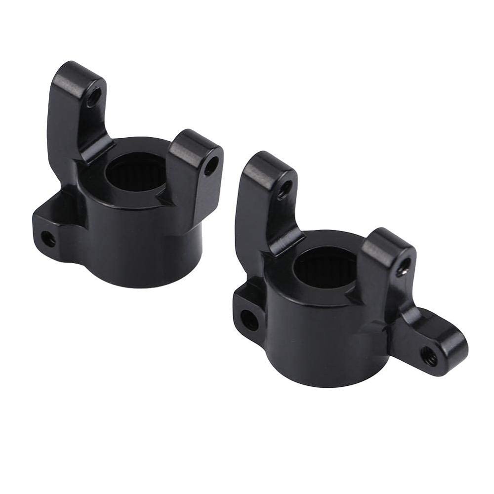RC Steering Knuckle, Durable Metal Front Hub for Axial SCX10 II, RC Car Upgrade Accessories (Black)