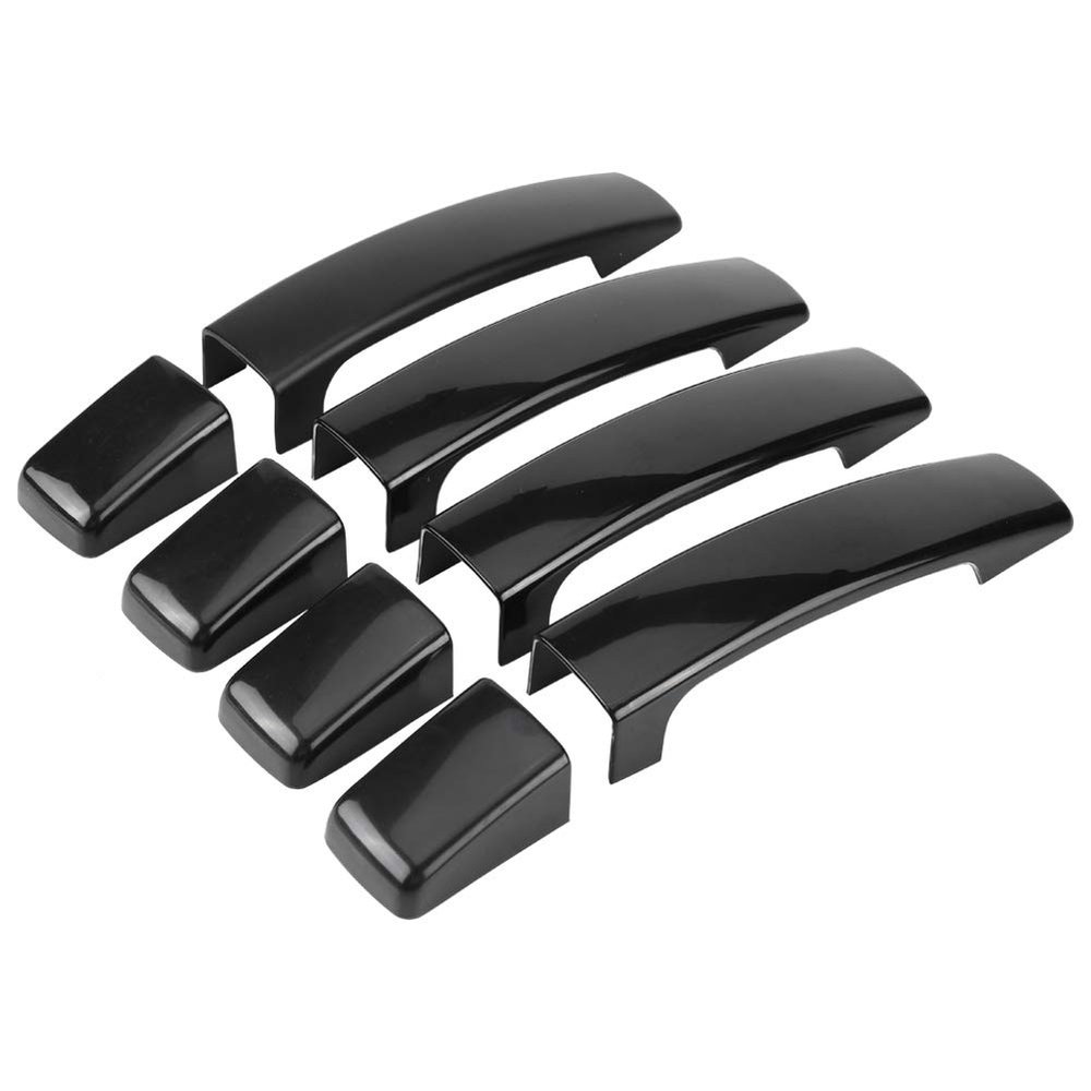 Keenso Door Handle Cover, Glossy ABS Door Handle Decal Frame Trim Protector for Discovery 3 2 2005-2009 Popular