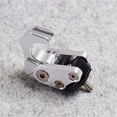 ShineBear Fittings Foldable Motorcycle Hook CNC Aluminum for Honda Yamaha Kawasaki Suzuki Aprilia Scooter Rsz Jog Cygnus Force - (Color: Silver)