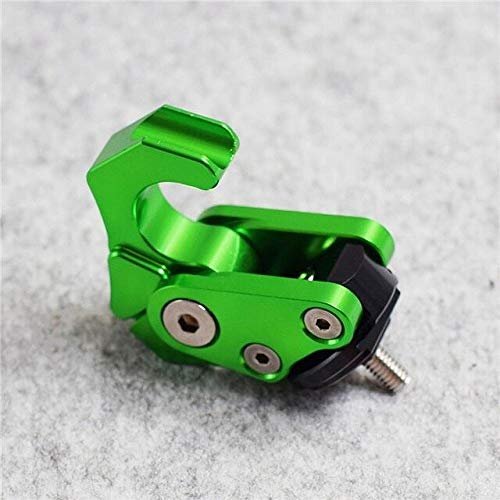 ShineBear Fittings Foldable Motorcycle Hook CNC Aluminum for Honda Yamaha Kawasaki Suzuki Aprilia Scooter Rsz Jog Cygnus Force - (Color: Green)