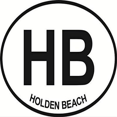 DG Graphics Magnet Holden Beach Oval Magnet Car Auto Fridge Locker Metal 5"