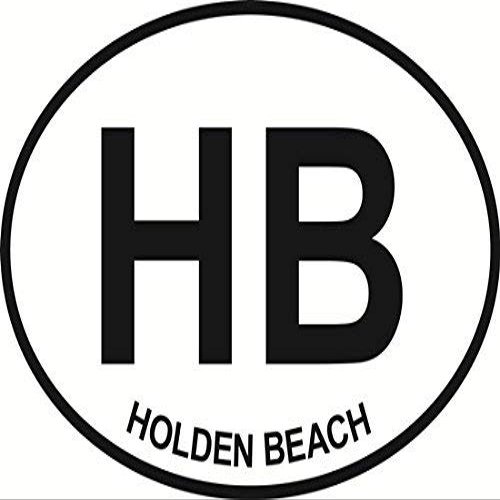 DG Graphics Magnet Holden Beach Oval Magnet Car Auto Fridge Locker Metal 5"