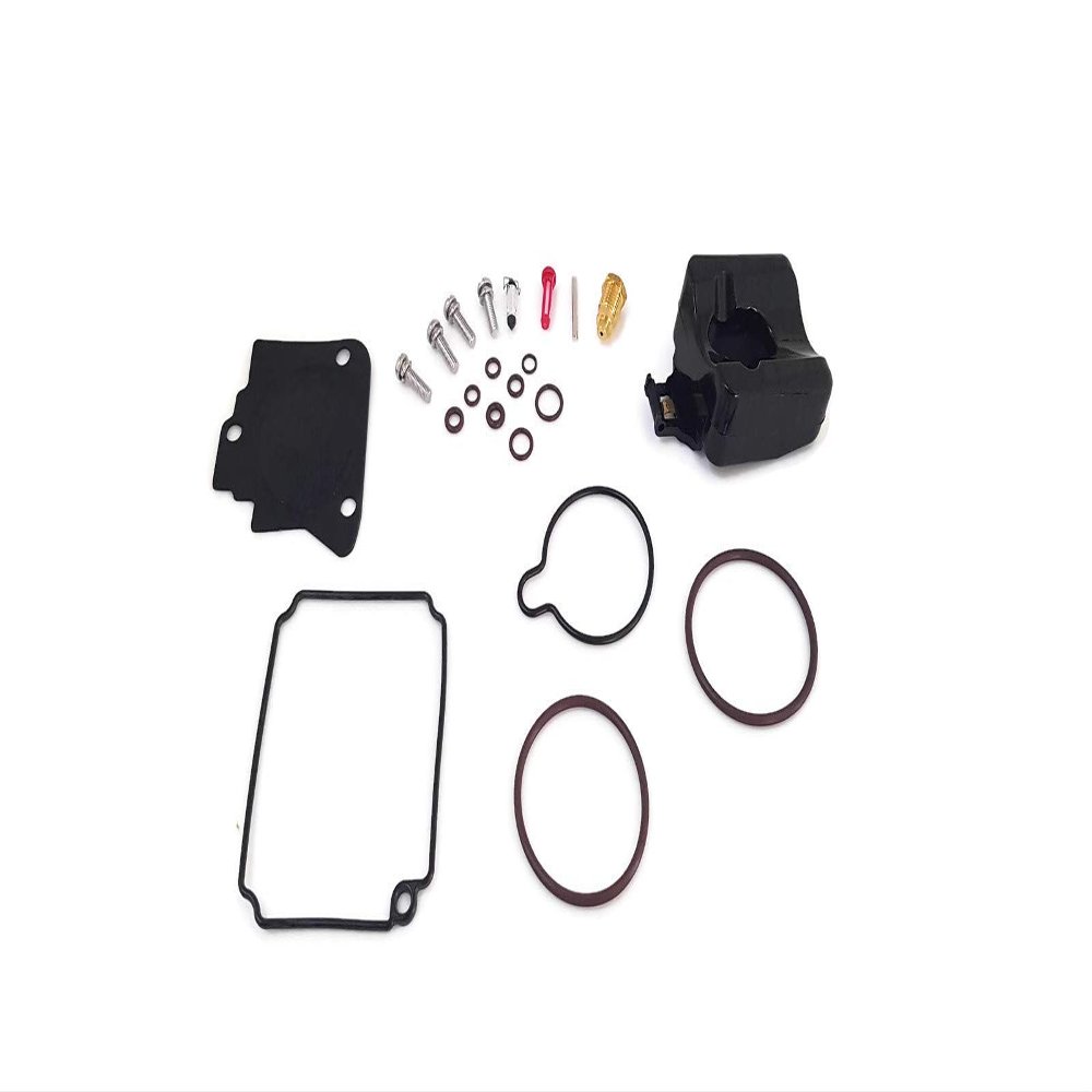 Boat Motor Carburetor Repair Kit w/Float 67F-W0093-00 804346T 1 02 9-37512 18-7743 Compatible For Yamaha Sierra Mercury Mercruiser Quicksilver 75hp-80hp-90hp-100hp 4-stroke Engine