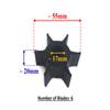 Boat Motor For Sierra Impeller 18-3248 Water Pump Impeller 19210-ZV5-003 18-3248 06192-ZV5-003/06192-ZV5-000 for Honda 4-Stroke 35hp 40hp 45hp 50hp 60hp Outboard Engine water pump parts view 2