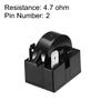 uxcell 2 Pcs 4.7 Ohm 2 Pin Refrigerator Start Relay for Compressor Black view 2