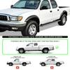 APS 304 Stainless Steel Polished 5in Silver Running Boards Compatible with Toyota Tacoma 1995-2004 Extended Xtra Cab (4WD or Prerunner 2WD 4WD) (Nerf Bars Side Steps) view 2