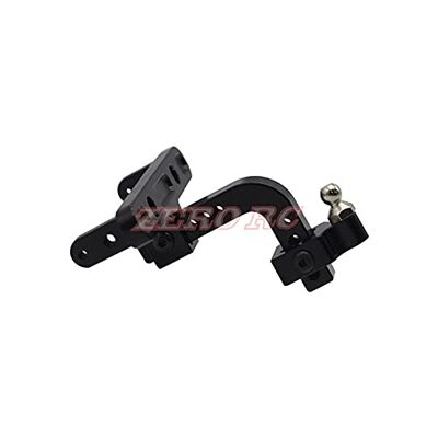 ShineBear 1/10 Rc Truck AXIAL SCX10 II 90046 Aluminum Trailer Towing Hitch Bumper Mount Tow Hook (Black)