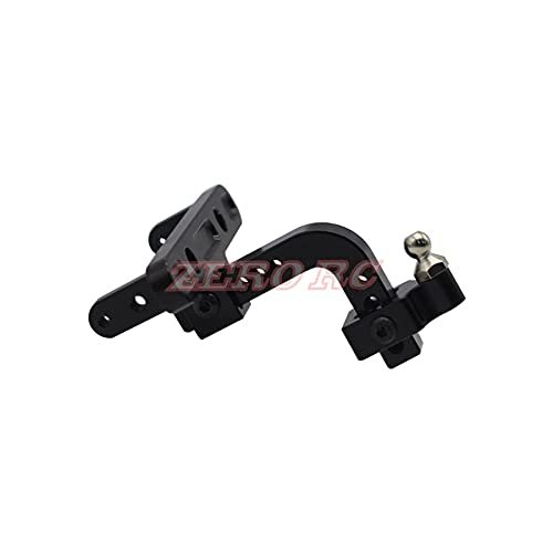 ShineBear 1/10 Rc Truck AXIAL SCX10 II 90046 Aluminum Trailer Towing Hitch Bumper Mount Tow Hook (Black)