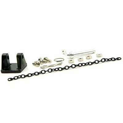 ShineBear RC 1/10 Chain Hooks w/ Tow Shackle Bracket for RC Crawler Truck Truggy Accessory 1/10 D90 D110 SCX10 Wrangler - (Color: Black)
