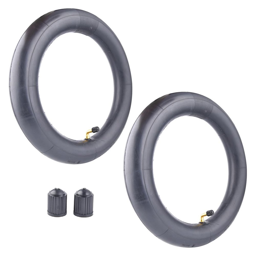 RUTU 12.5x2.75 Inner Tubes Set - Heavy Duty Inner Tubes Replacement for Electric Dirtbike, Scooter, Kids Bicycle, Stroller - Angled Copper Valve, Butyl Rubber, Fits 8.5" Rim - 2-Pack