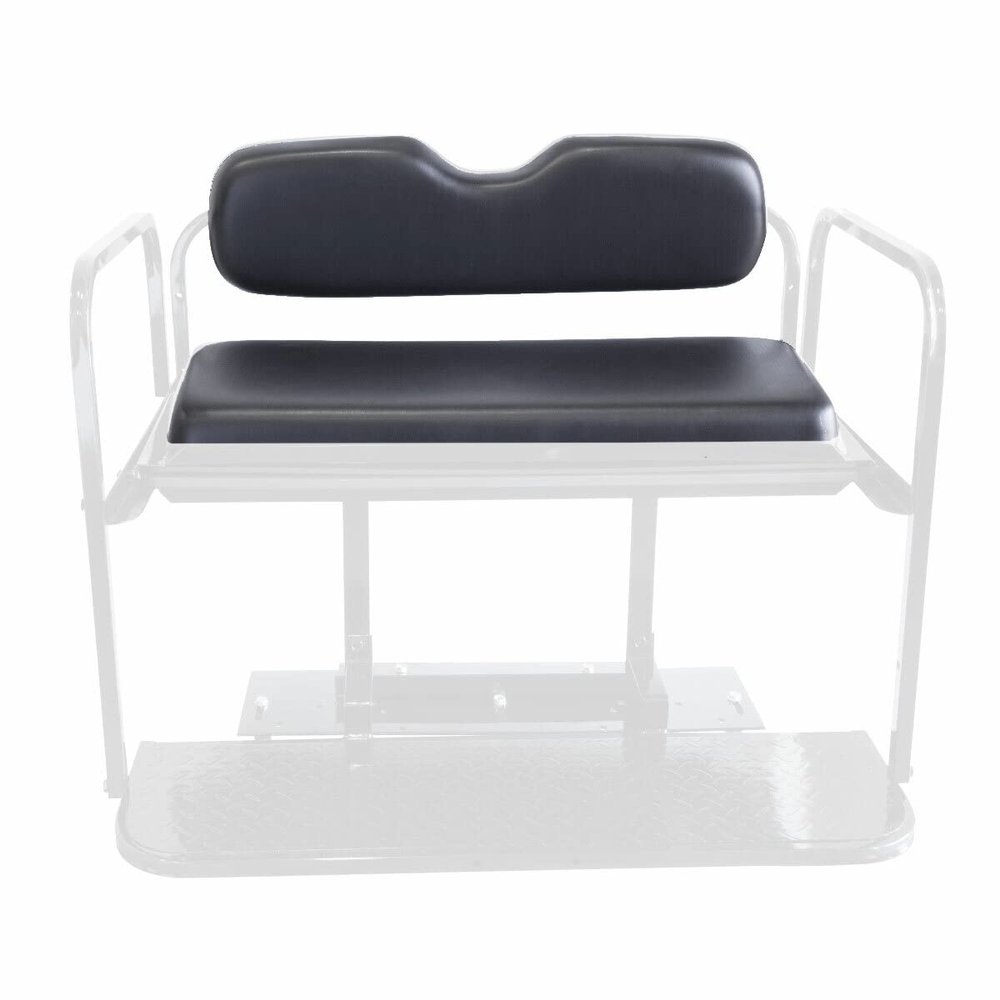 GTW Universal Golf Cart Rear Seat Replacement Cushions | Black | Designed to Replace GTW MACH1, MACH2, and MACH3 Rear Seat Cushions for Club Car, EZGO, Yamaha