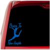 ABlu Gymnastics Soar to New Heights Decal Vinyl Sticker Graphics for Cars Trucks SUV Vans Walls Windows Laptop|Azure Blue|5.5 X 5.25 inch|URI279-AB view 1