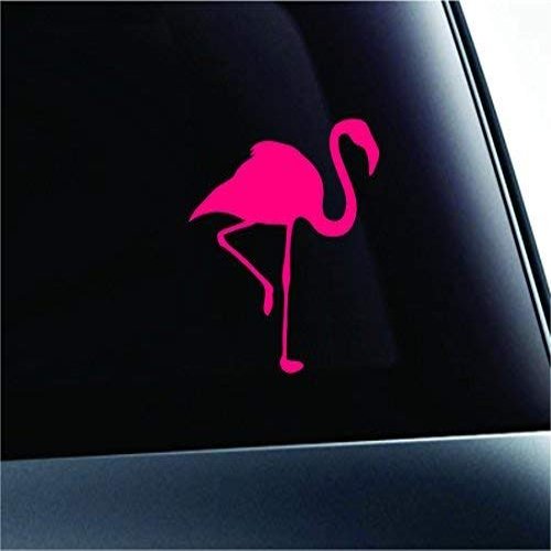 Win Stickers & Decals Flamingo Silhouette Symbol Decal Funny Car Truck Sticker Window (Pink), Vinyl Car Home Truck Window Laptop Decal