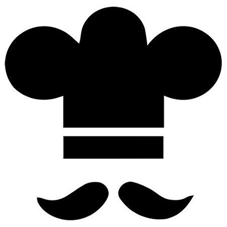 French Chef Hat - Sticker Graphic - Auto, Wall, Laptop, Cell, Truck Sticker for Windows, Cars, Trucks