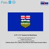 3.5" x 7.5" Alberta Flag Laminated Vinyl Decal view 1