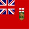 3.5" x 7.25" Manitoba Flag Laminated Vinyl Decal view 1