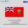 3.5" x 7.25" Manitoba Flag Laminated Vinyl Decal view 2